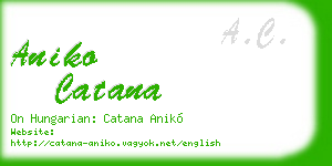 aniko catana business card